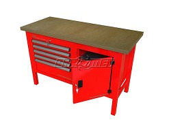 STÓŁ WARSZTATOWY Z SZAFKAMI - 1400x600 mm - FAST SERVICE (P-3-072-01)
