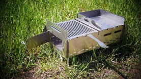 Grill składany, turystyczny ze stali nierdzewnej| 46,3 x 25 x 20 cm - DARMET