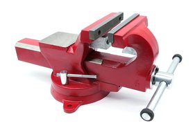 Imadło ślusarskie | szczęki ząbkowane 150 mm | z podstawą obrotową 360° - FORWARD FSV06