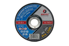 Tarcza do cięcia metalu | PRO-LINE | wersja STANDARD | typ 41 | 125 x 3 x 22,2 mm | 95A 30R - ANDRE 020029