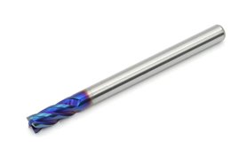 Frez 4 mm, 4-ostrzowy, BLUE, uniwersalny do 65 HRC, pełnowęglikowy VHM - DARMET 40411504B