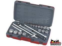 Zestaw kluczy nasadowych z chwytem 3/4", T3418-6 - 18 szt. - TENGTOOLS (16738-0104)
