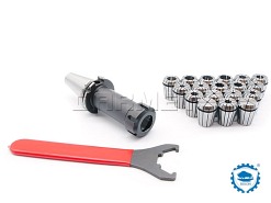 Oprawka zaciskowa do tulejek ER32 x 18 szt. - DIN40 - 130MM - komplet - ZM KOLNO (Typ 7617)