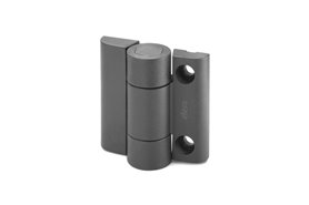 Zawias zatrzaskowy 53 x 52 mm | swobodny obrót, bez zatrzasku | śruby M5 z łbem cylindrycznym | czarny - ELESA+GANTER CFVT.53 CH-5