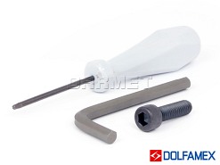 Frez składany nasadzany 50 mm walcowo-czołowy | 5-ostrzowy - 220.699 - 050 - DOLFAMEX