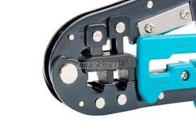 Szczypce zaciskowe do wtyczek RJ45 | stal SK5 | długość 290 mm - GROSS (17719)