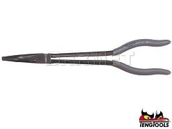 Szczypce spiczaste wygięte AT097, długość: 275MM - TENGTOOLS (14408-0207)