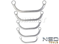 Zestaw kluczy oczkowych wygiętych - 5 sztuk - NEO TOOLS (09-176)