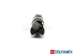 Frez składany trzpieniowy 25 mm, 2-ostrzowy z chwytem Weldon 217.699 - 2525.3 - DOLFAMEX