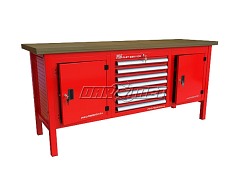 STÓŁ WARSZTATOWY Z SZAFKAMI - 1920x600 mm - FAST SERVICE (P-3-174-01)