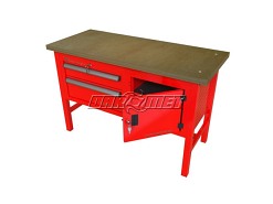STÓŁ WARSZTATOWY Z SZAFKAMI - 1400x600 mm - FAST SERVICE (P-3-043-01)