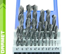 Zestaw wierteł do metalu HSS, zakres 1-13MM - 25 szt.