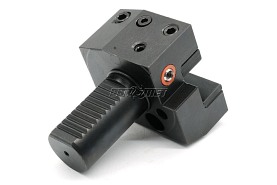 Uchwyt narzędziowy VDI 50 typ B2 | poprzeczny lewy | do noży tokarskich 32 mm | B2.D50.H32 - Darmet