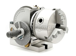 Podzielnica półuniwersalna do frezarki | urządzenie podziałowe DM-2730 + uchwyt tokarski 125 mm