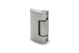 Zawias aluminiowy do wąskich ram i cienkich drzwi 90 x 41,5 mm | część odsadzona, naturalny | wkręty w komplecie - ELESA+GANTER CMDX-AL-R-90-AN