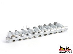 Zestaw nasadek trzpieniowych sześciokątnych z chwytem kwadratowym 1/2", M1212 - 9 szt. - TENGTOOLS (1907-0101)
