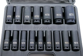 Nasadki udarowe w skrzynce | 1/2" | 16 elementów | długie 10 - 32 mm - ADLER AD-16D 3510.6