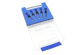Zestaw pilników obrotowych do metalu HP-3 z węglika | fi 10 mm | z powłoką Blue-TEC | chwyt 6 mm - KARNASCH 114918