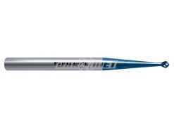 Pilnik obrotowy MINI-UNI kulisty | nacięcie uniwersalne | KUD | węglik spiekany | powłoka Blue-Tec | frez do metalu 1,5 x 1 mm - KARNASCH (115036-010)