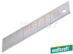 Ostrza odłamywane, 7 segmentów, szerokość ostrza: 9 mm - 5 sztuk - WOLFCRAFT WF4180000