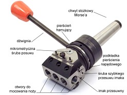 Głowica wytaczarska automatyczna GWZA-18 - chwyt Morse MK2