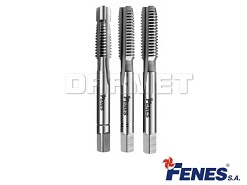 Gwintownik ręczny M10 do gwintu metrycznego zwykłego, komplet 3 szt. (RM ≤ 1000), DIN-352 INOX HSS-E - FENES 0641-300-102-100