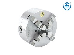Uchwyt tokarski samocentrujący spiralny, stalowy, 4 - szczękowy: 125 MM (DIN 6350) - BISON BIAL (3704-125)