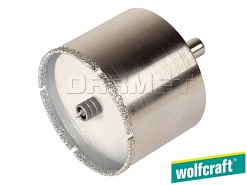 Otwornica diamentowa "Ceramic" 65 mm z trzpieniem 10 mm - WOLFCRAFT WF5930000
