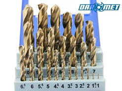 Zestaw wierteł do metalu HSS-Co, zakres 1-13MM - 25 szt.