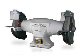 Szlifierka stołowa podwójna Premium Line GZ20D do metalu | średnica tarczy 200 mm | 750 W | 400 V - OPTIMUM 3091010