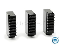 Szczęki jednolite miękkie 160 mm SJM | Komplet 3 szt. | do uchwytów 32**, 35**, 3-szczękowych - BISON-BIAL 398536030200