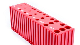 Stojak na gwintowniki M3 - M12 | 28 otworów | kolor czerwony (2071)