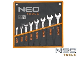 Zestaw kluczy płaskich dwustronnych 6 - 22MM - 8 sztuk - NEO TOOLS (09-851)