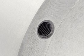 Uchwyt tokarski 125 mm samocentrujący | żeliwny | 3 - szczękowy | DIN 6350 | szczęki dzielone - ZE-6363-125