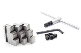 Uchwyt tokarski 160 mm samocentrujący | żeliwny | 3 - szczękowy | DIN 6350 - ZE-6353-160