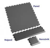 Narożnik Fortelock 2026 - wzór skóra (Skin Graphite)