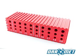 Stojak na wiertła 5 - 7,9 mm | 30 otworów | kolor czerwony (2024)