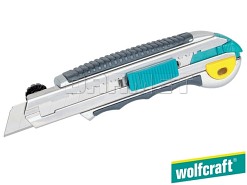 Nóż profesjonalny z odłamywanym ostrzem, szerokość ostrza: 18 mm - WOLFCRAFT WF4136000