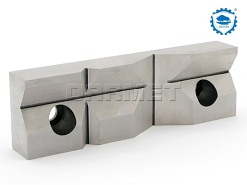 Wkładka szczękowa pryzmowa do imadeł maszynowych 1szt. szerokość 160mm typ 6512, 6515, 6522, 6530, 6537 - BISON-BIAL