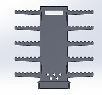 Szaszłykarnia 10 ramion | 425 x 406 x 372 mm - DARMET