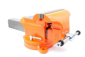 Imadło ślusarskie | szczęki ząbkowane 200 mm | z podstawą obrotową 360° - FORWARD 30808