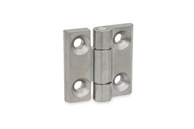 Zawias do ciężkich zastosowań 80 x 80 mm | 4 otwory pod śruby M10 | typ A, stal nierdzewna 1.4405 - ELESA+GANTER GN 237.3-NI-80-80-A-GS