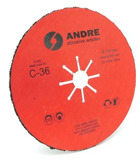 Tarcza fibrowa - 178 x 22,2 mm, ziarnistość C36 - ANDRE 820009
