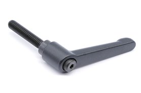 Rękojeść nastawna dźwignia z trzpieniem gwintowanym GN 300-63-M8-40-SW, kolor czarna - ELESA+GANTER