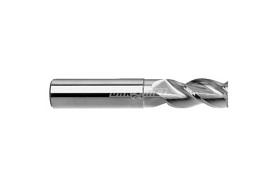 Frez trzpieniowy do metali lekkich 18 mm | 3-ostrzowy | krótki walcowo-czołowy | chwyt walcowy DIN844-A K-M-W HSS - FENES 0641-512-105-155