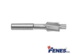 Pogłębiacz walcowo-czołowy z pilotem stałym, otwór przejściowy dokładny, DIN 373 HSS - M8 - FENES 0641-262-203-030