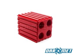 Stojak na tulejki zaciskowe ER16 |  koszyczki 4 x ER16 | kolor czerwony (2034)