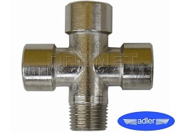 Rozdzielacz poczwórny z gwintem zewnętrznym 3/8" - ADLER (0135.87)