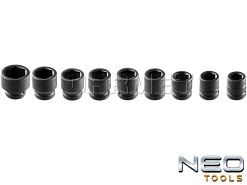 Zestaw nasadek udarowych sześciokątnych 1" - 9 sztuk - NEO TOOLS (12-105)