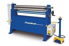 Giętarka 3 - walcowa do blachy RBM 1050-30 E z napędem silnikowym| 1100 W | 400 V - METALLKRAFT 3813201
